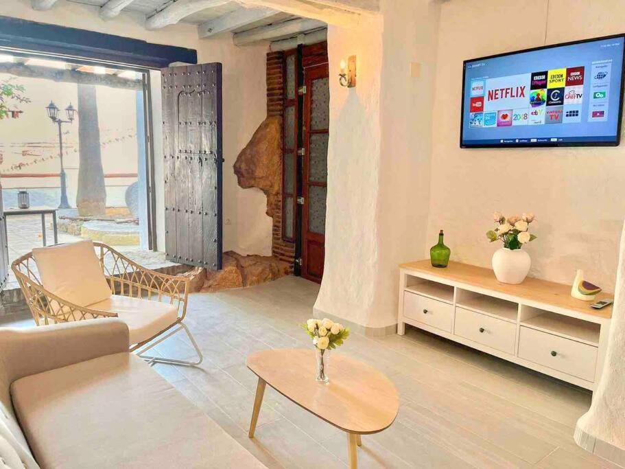 La Palmera. Casa Rural Con Piscina Privada. Benadalid ภายนอก รูปภาพ