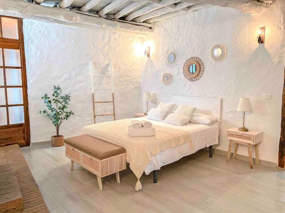 La Palmera. Casa Rural Con Piscina Privada. Benadalid ภายนอก รูปภาพ