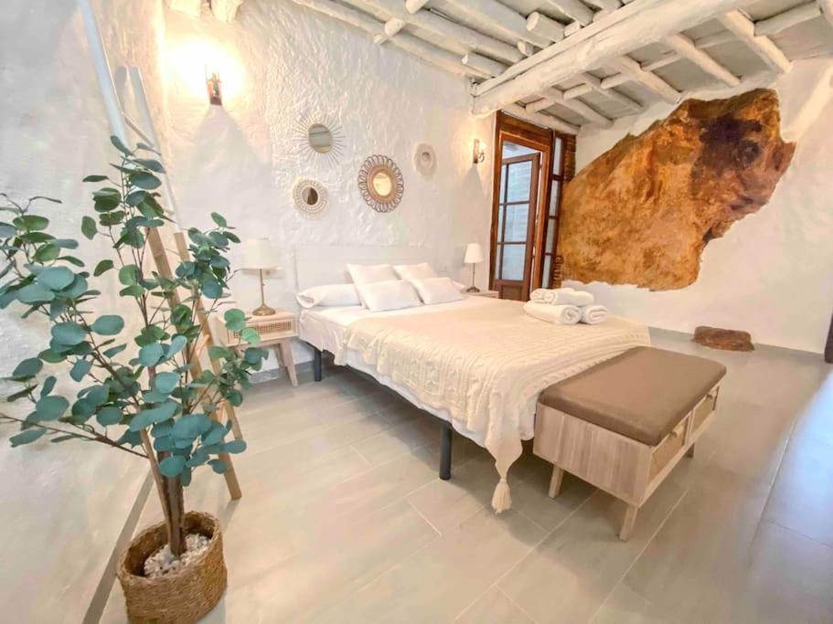 La Palmera. Casa Rural Con Piscina Privada. Benadalid ภายนอก รูปภาพ